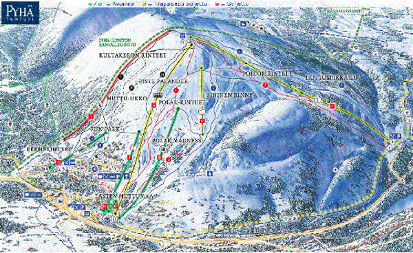 Pyha Ski Resort Ski Trail Map