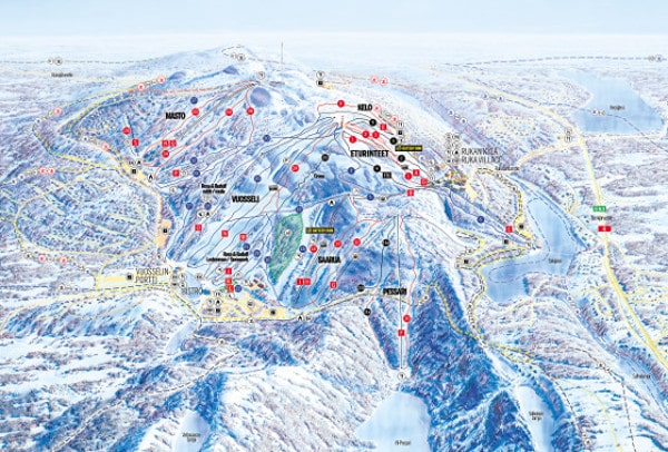 Ruka Ski Trail Map