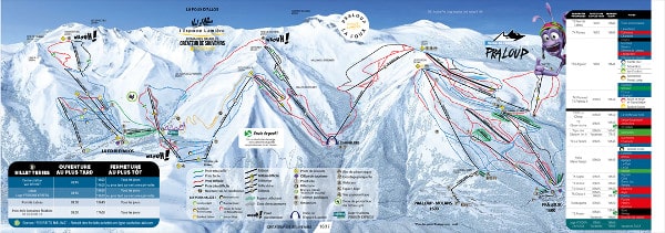 Espace Lumiere Ski Trail Map