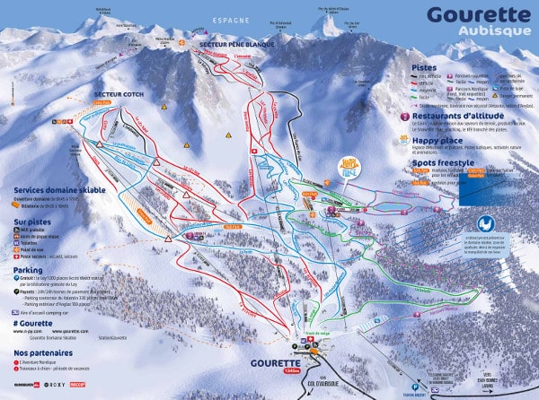 Gourette Ski Trail Map