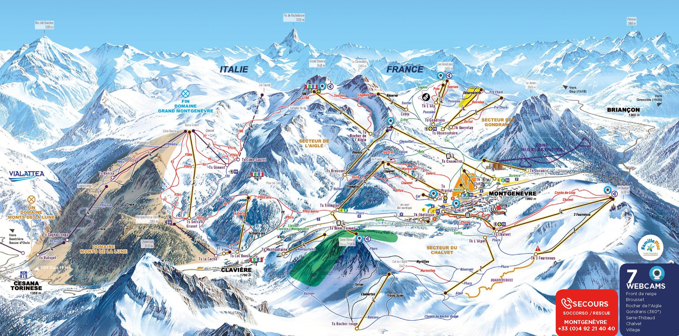 Piste map of SAINT GERVAIS MONT-BLANC - France Montagnes - Official Website  of the French Ski Resorts