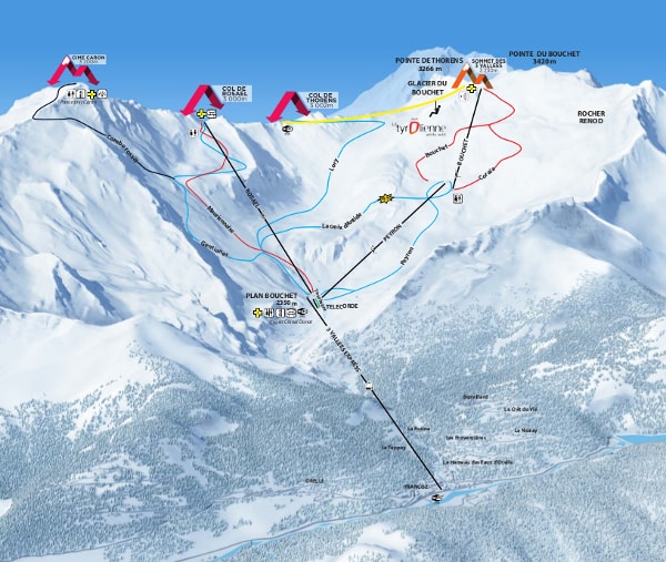 Orelle Ski Resort Ski Trail Map