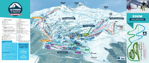 Pierre St Martin Ski Trail Map