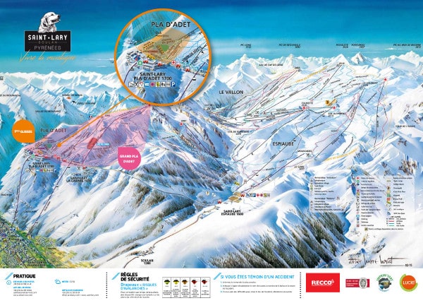 Saint Lary Ski Trail Map