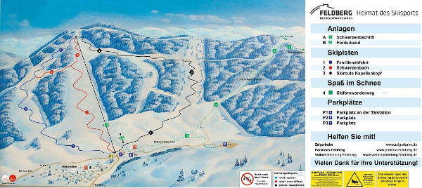 Altglashutten Ski Resort Ski Trail Map