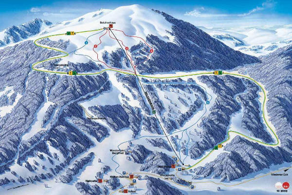 Belchenbahn Ski Resort Ski Trail Map