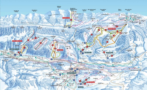 Oberstaufen Ski Resort Ski Trail Map