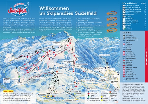 Sudelfeld Ski Resort Ski Trail Map