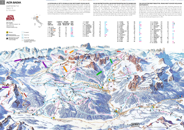 Alta Badia Ski Trail Map