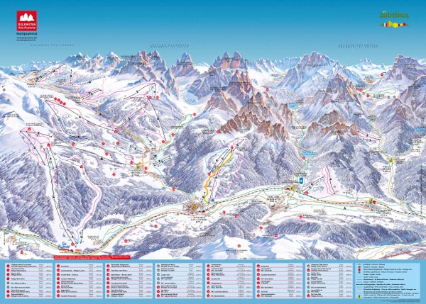 Alta Pusteria Ski Trail Map