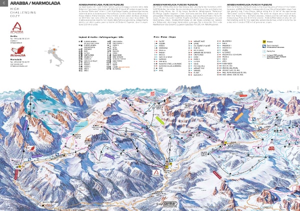 Arabba Ski Trail Map