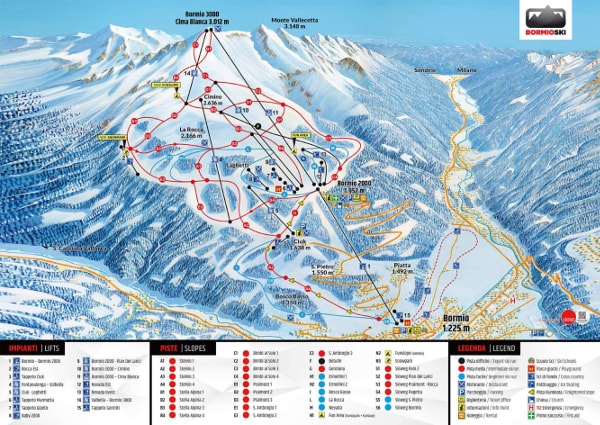 Bormio Ski Trail Map