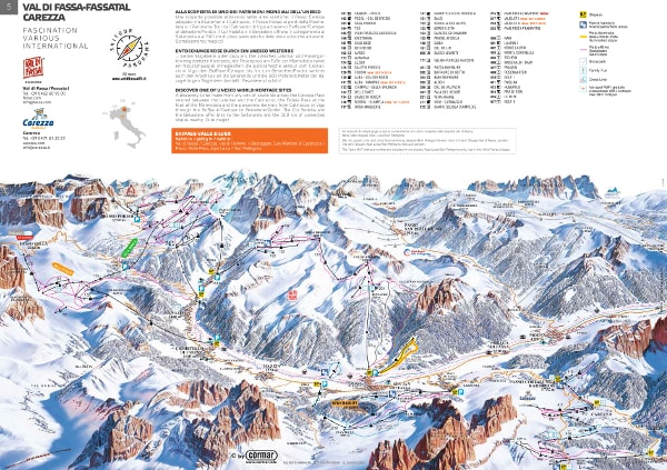 Carezza Ski Trail Map