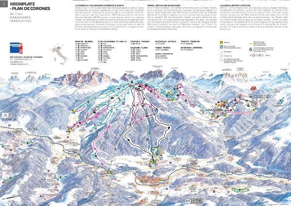 Plan De Corones Ski Trail Map