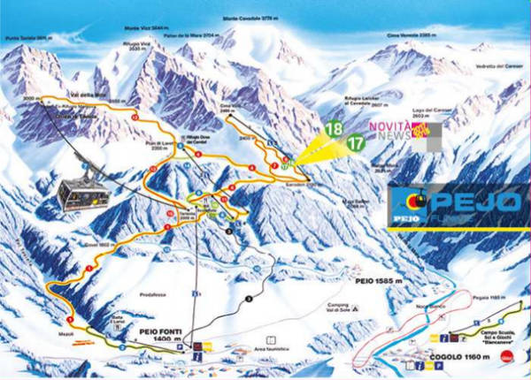 Pejo Ski Trail Map