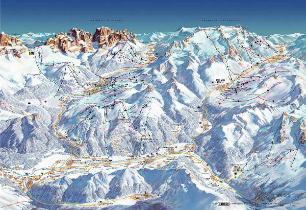Val di Sole Ski Trail Map