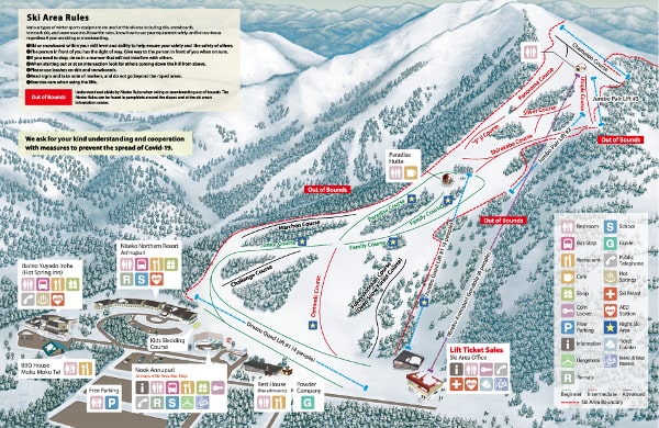 Annupuri Ski Trail Map