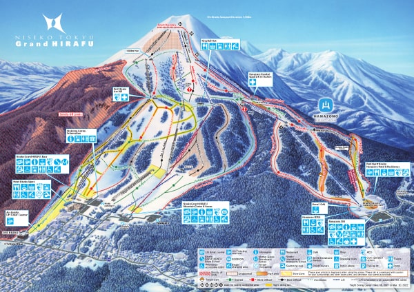 Grand Hirafu Ski Trail Map