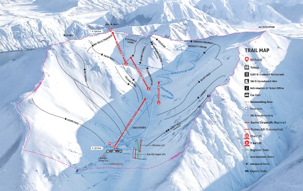 Porters Ski Map