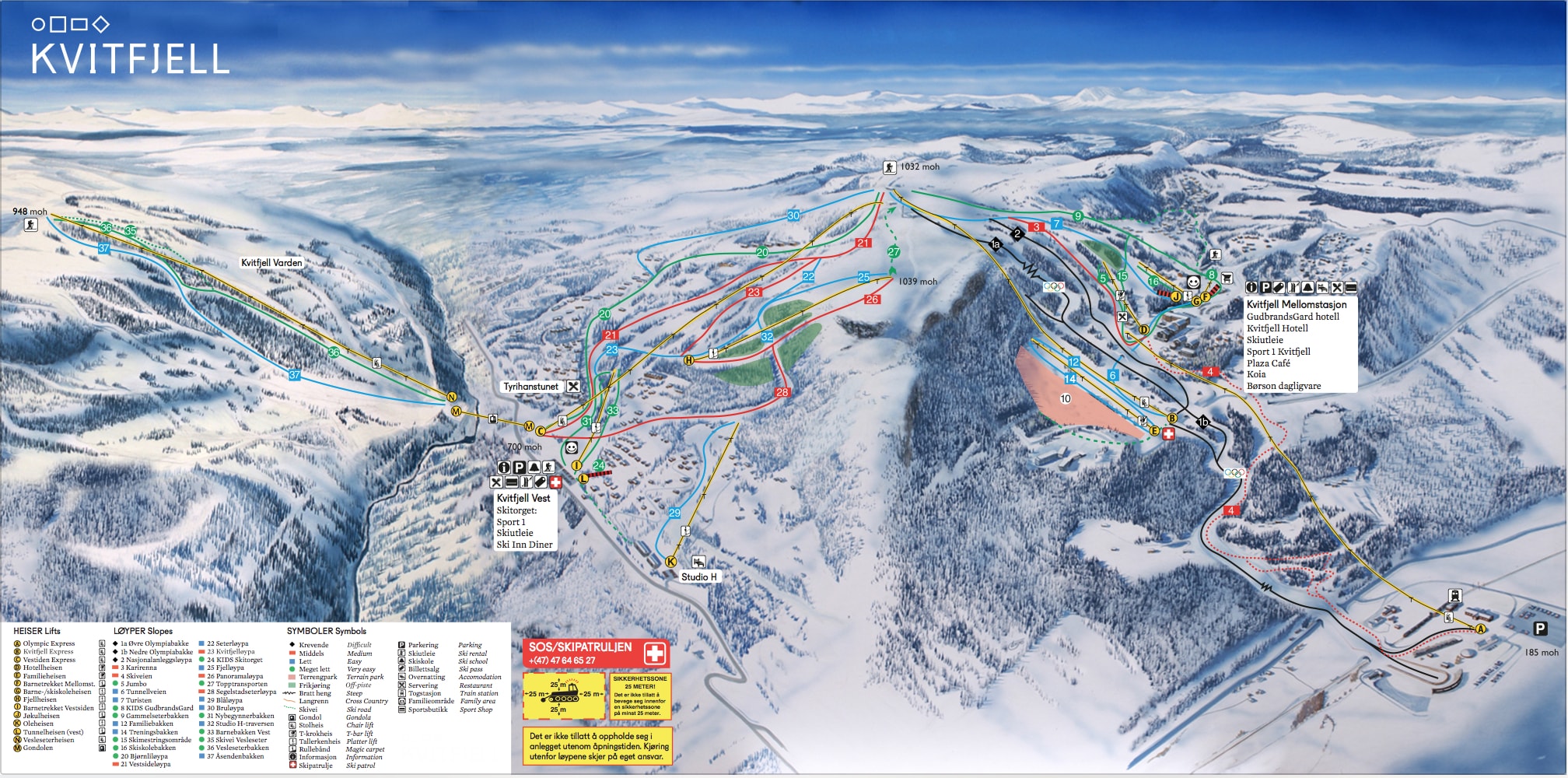 Kvitfjell Ski Trail Map Free Download