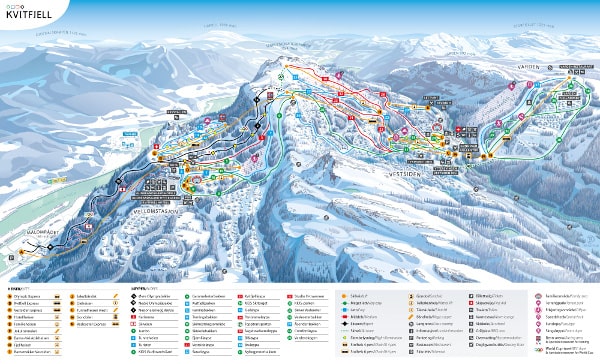 Kvitfjell Ski Trail Map