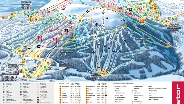 Trysil Ski Resort Ski Trail Map
