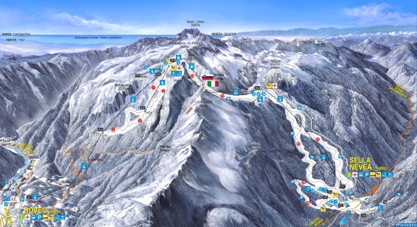 Kanin Ski Resort Ski Trail Map