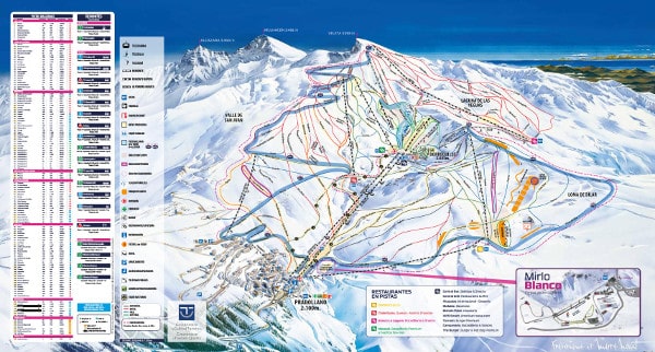 Sierra Nevada Ski Trail Map