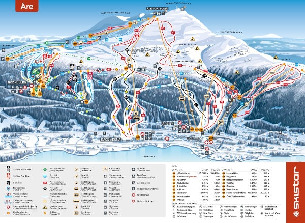 Are Ski Trail Map