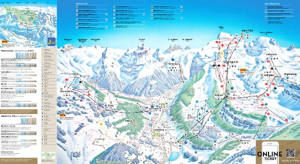 Engelberg Ski Trail Map