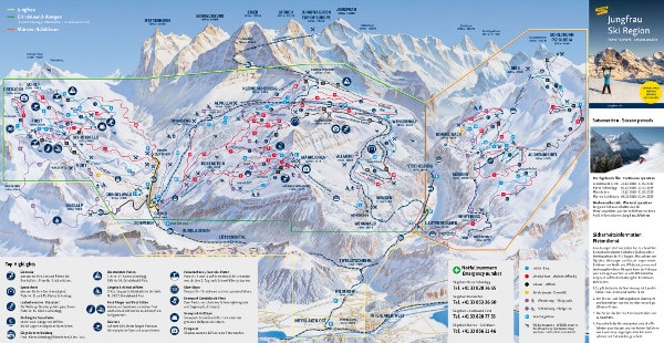 Jungfrau Ski Trail Map