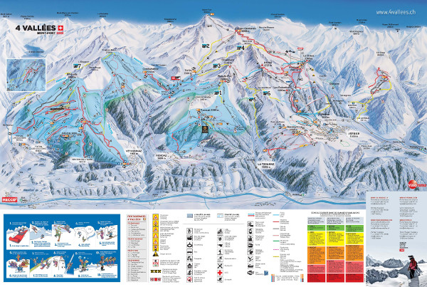 Nendaz Veysonnaz Ski Trail Map