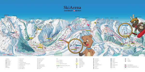 Andermatt Ski Trail Map