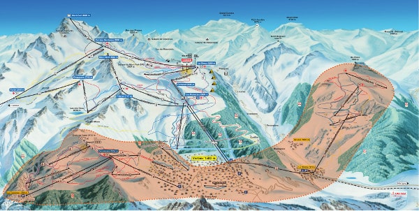 Savoleyres Ski Trail Map