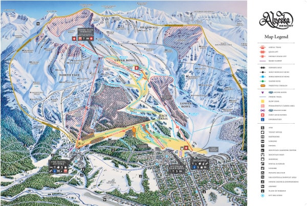Alyeska Ski Resort Ski Trail Map
