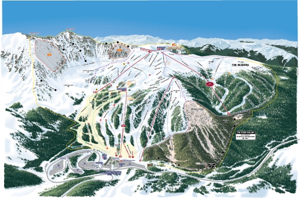 Arapahoe Basin Ski Resort Ski Map