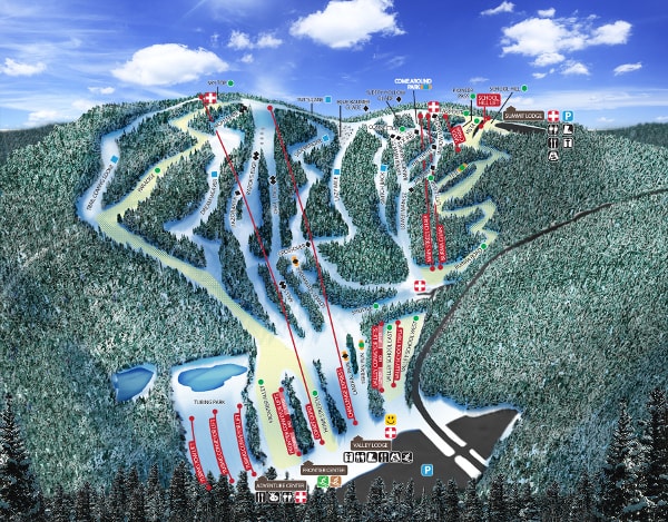 Blue Mountain Ski Trail Map