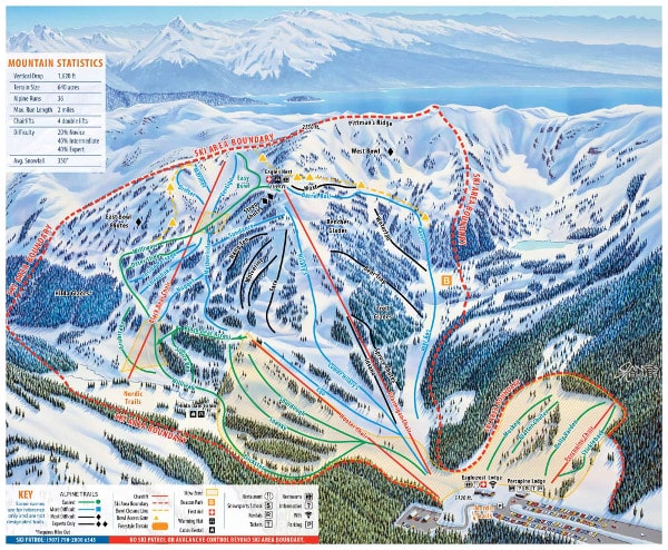 Eagle Crest Ski Resort Ski Trail Map
