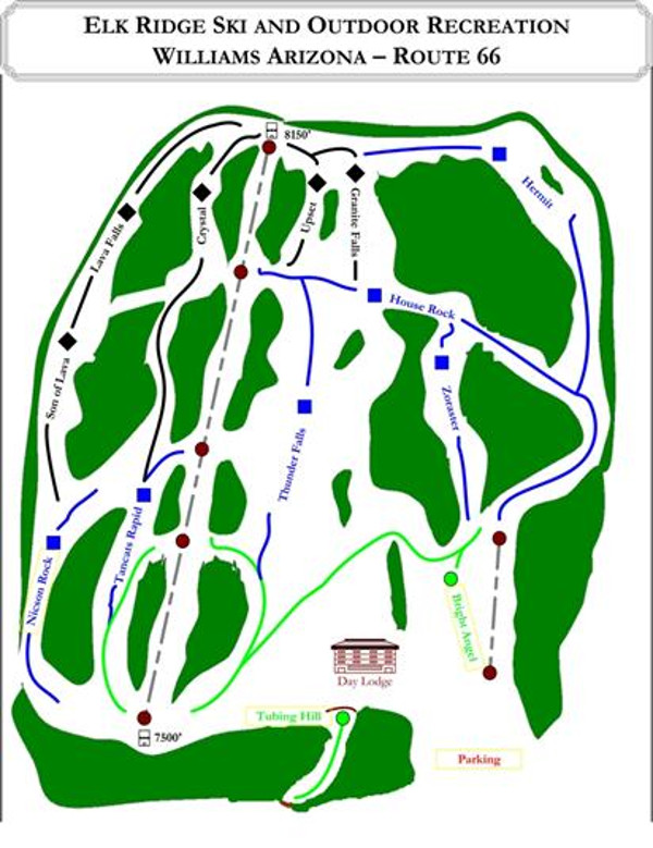 Elk Ridge Ski Resort Ski Map