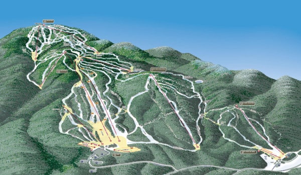 Gore Mountain Ski Resort Ski Trail Map