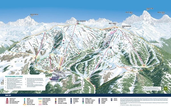 Grand Targhee, Wyoming Ski Resort Ski Trail Map