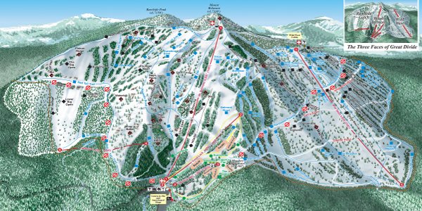 Great Divide Ski Resort Ski Map