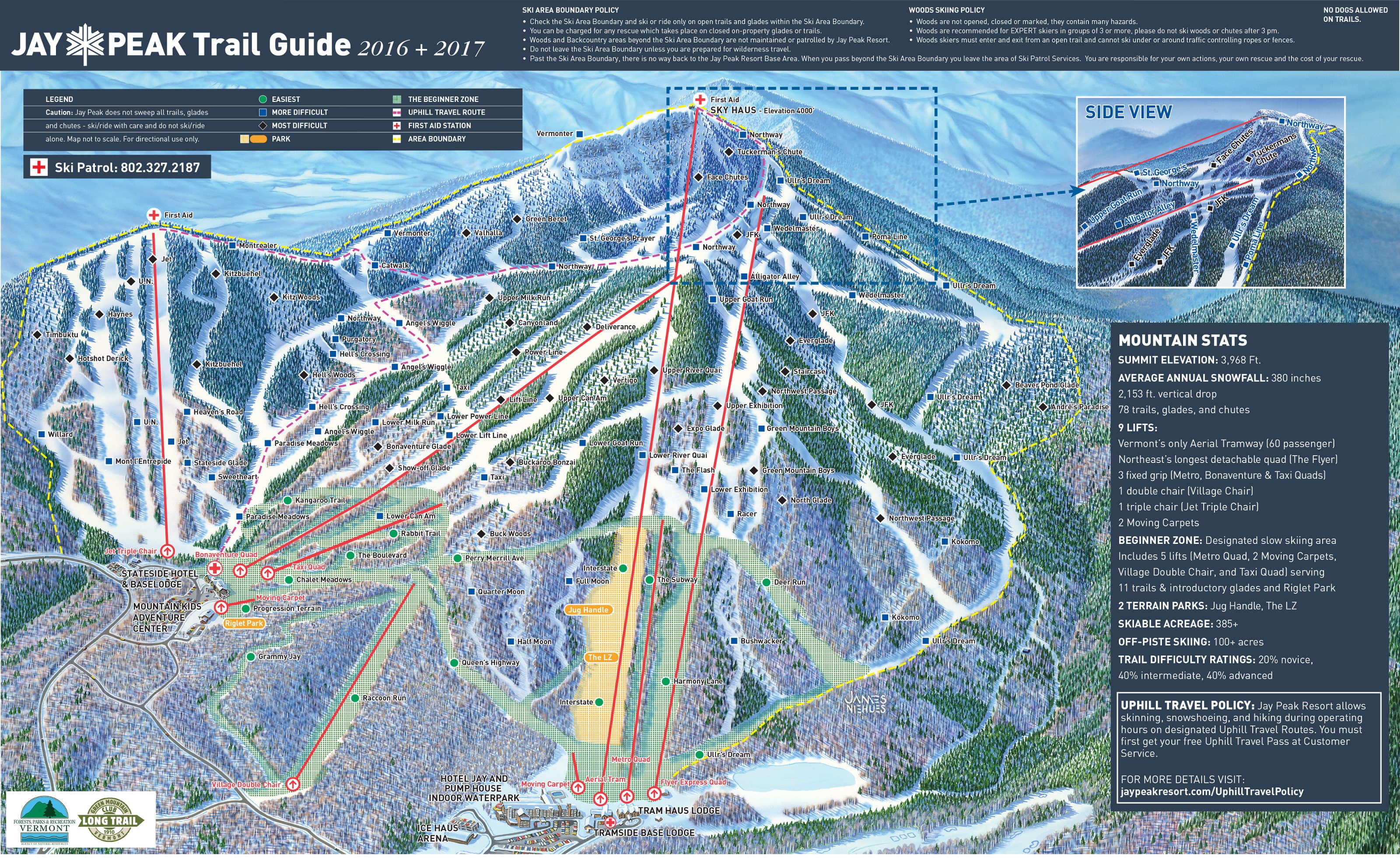 jay peak resort map Jay Peak Ski Trail Map Free Download jay peak resort map