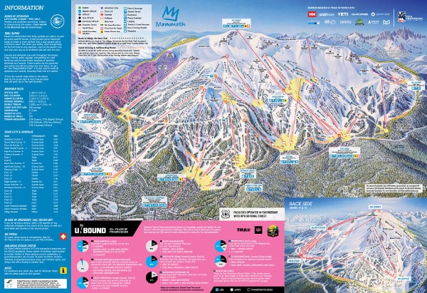Mammoth Ski Resort Ski Trail Map
