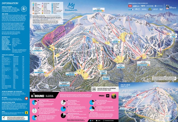 Mammoth Ski Resort Ski Trail Map