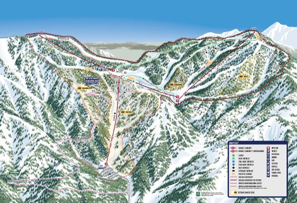 Mount Baldy Ski Resort Ski Map