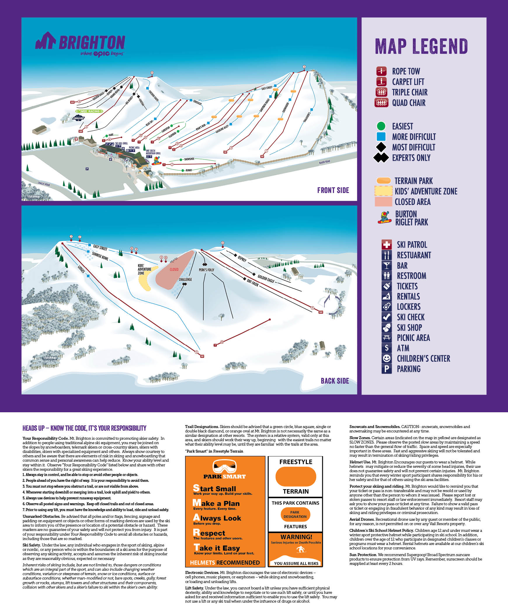 Brighton Ski Map Pdf Mount Brighton Ski Trail Map Free Download