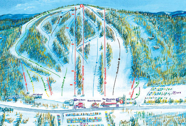 Mount Southington, Connecticut Ski Resort Ski Trail Map