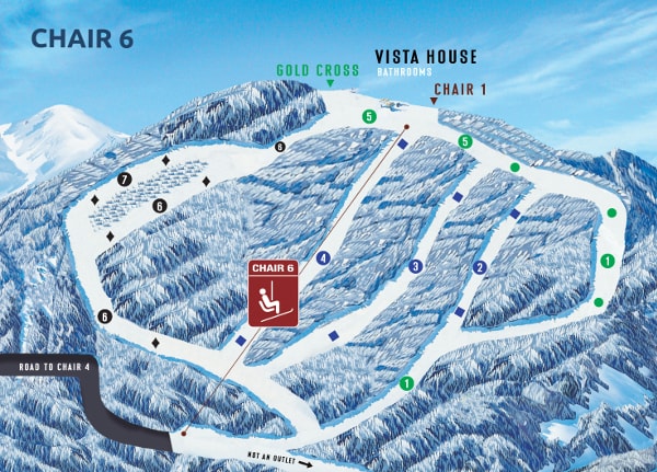 Mount Spokane Resort Ski Trail Map