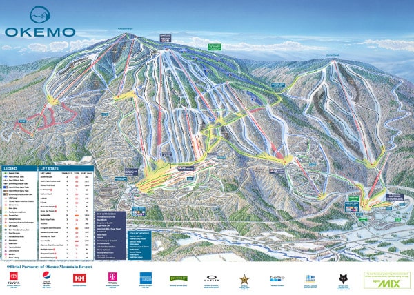 Okemo Ski Resort Ski Trail Map